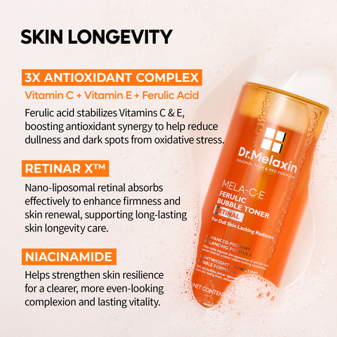 Mela-C·E Ferulic Bubble Toner