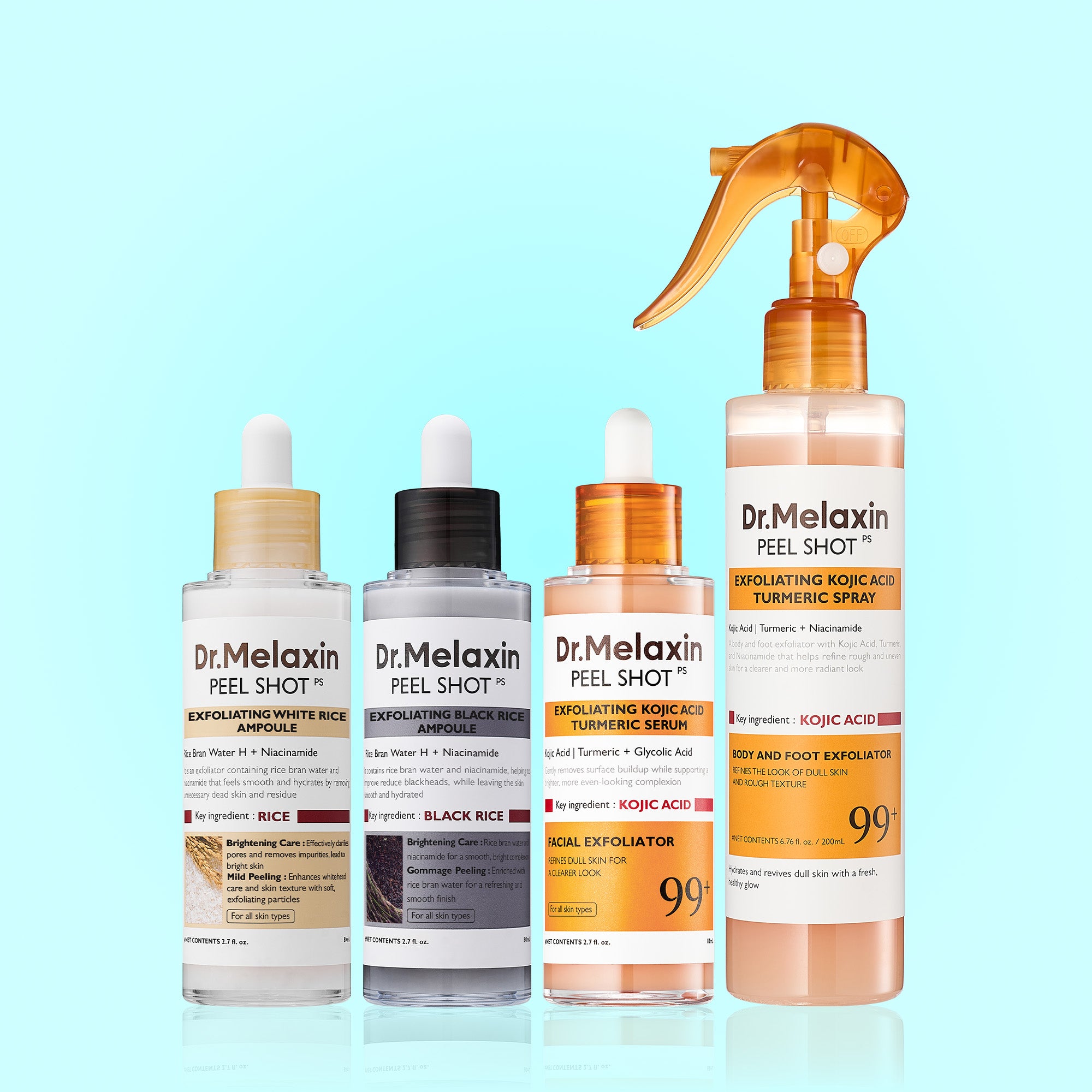 Peel Shot Glow Rice Ampoule Duo & Kojic Acid Turmeric Duo