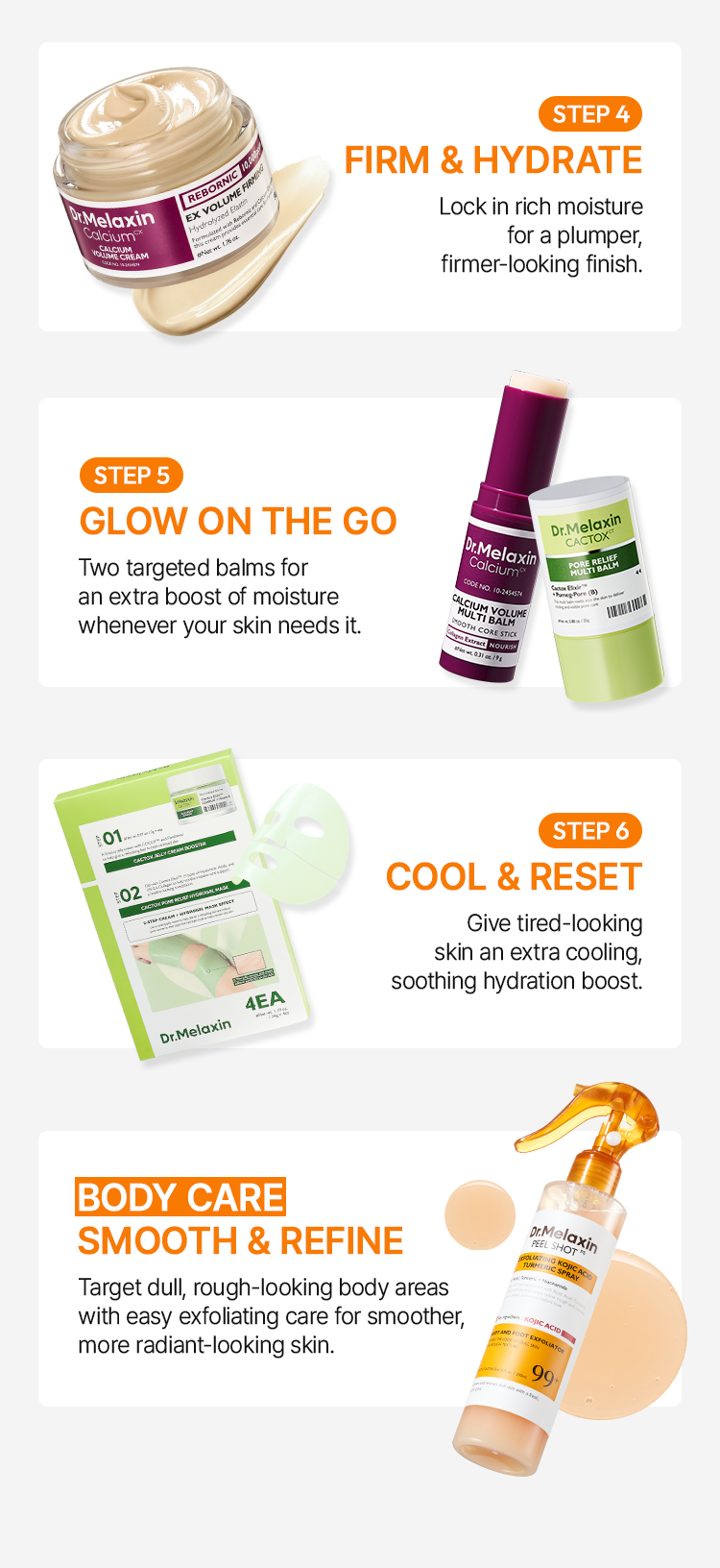 8-Step Collagen Glow Lift Set — how to use