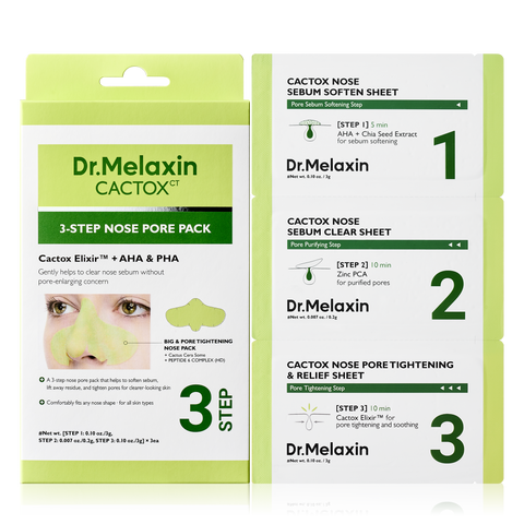 CACTOX 3-Step Nose Mask Pack