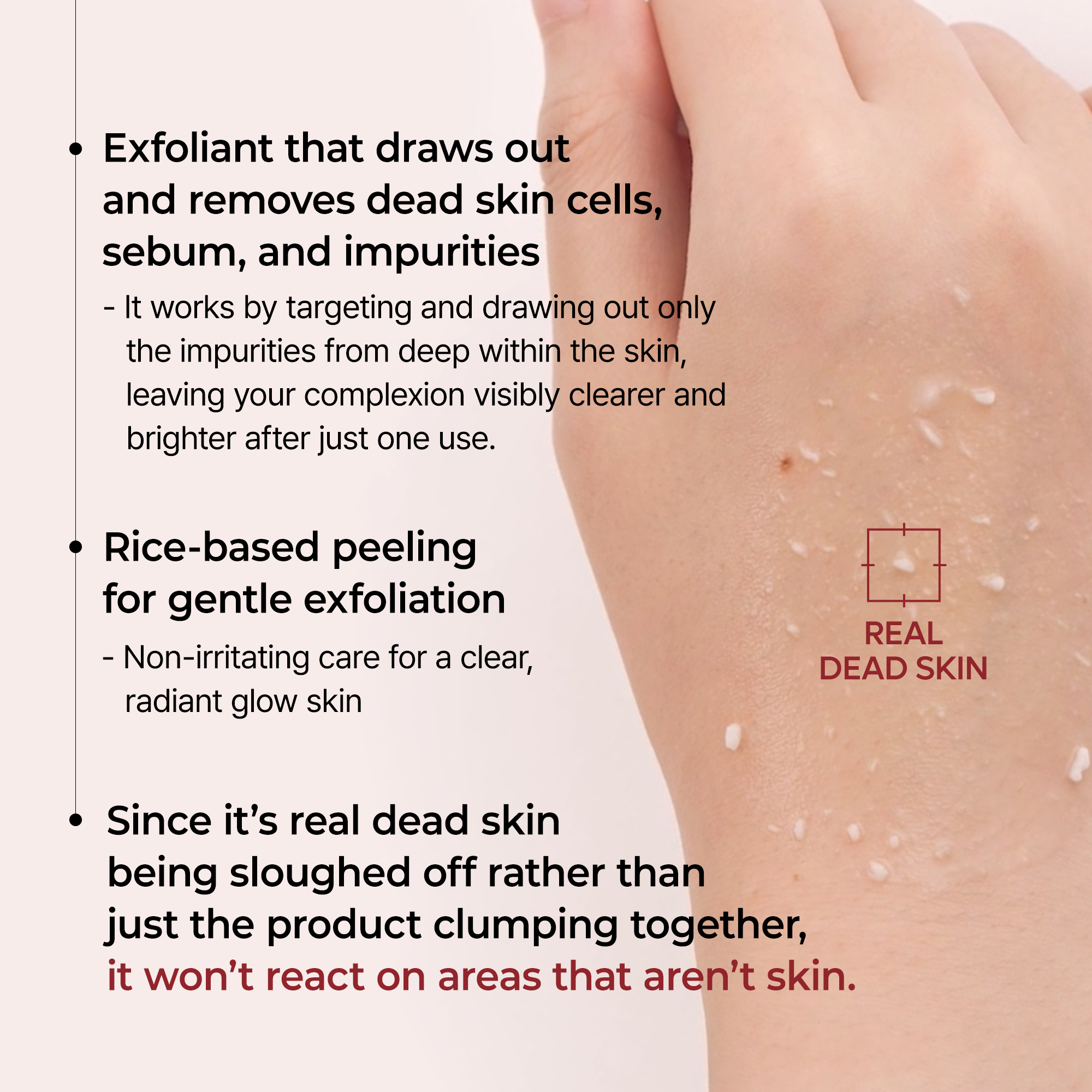 Real dead skin removal
